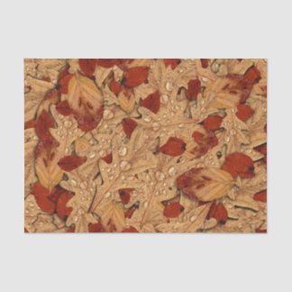 Morning Dew Autumn Leaves Tissue Paper