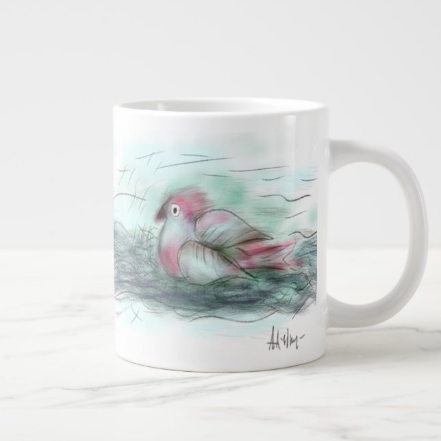 Morning dew giant coffee mug (Right)