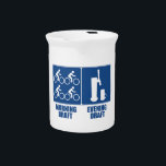 Morning Draft, Evening Draft Beverage Pitcher<br><div class="desc">There's only two ways to draft,  you do both.</div>