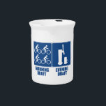 Morning Draft, Evening Draft Beverage Pitcher<br><div class="desc">There's only two ways to draft,  you do both.</div>