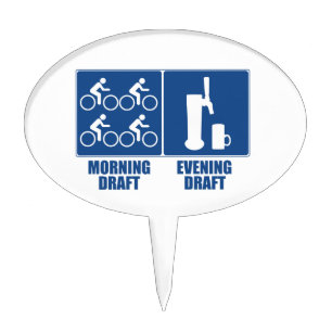 Morning Draft, Evening Draft Cake Topper