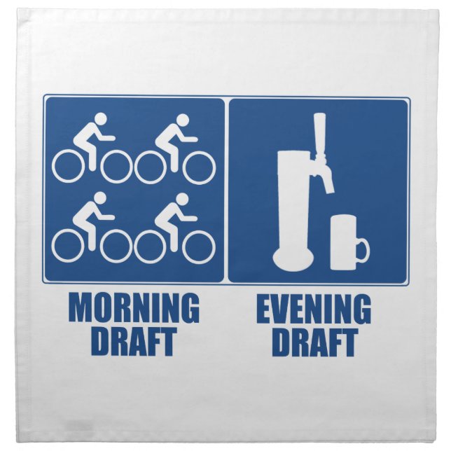 Morning Draft, Evening Draft Cloth Napkin (Front)