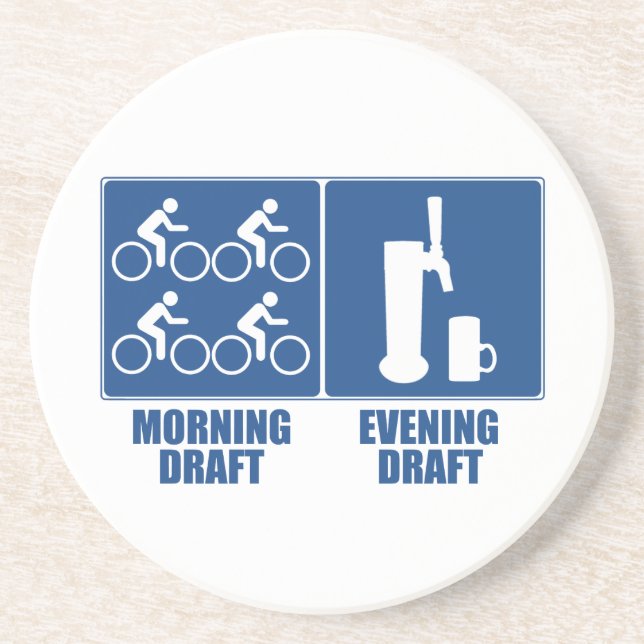 Morning Draft, Evening Draft Coaster (Front)