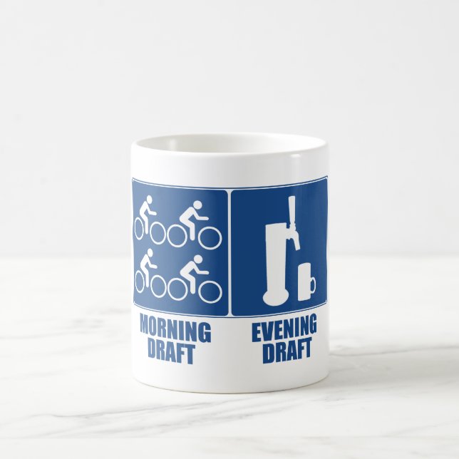 Morning Draft, Evening Draft Coffee Mug (Center)