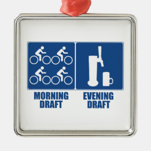 Morning Draft, Evening Draft Metal Ornament