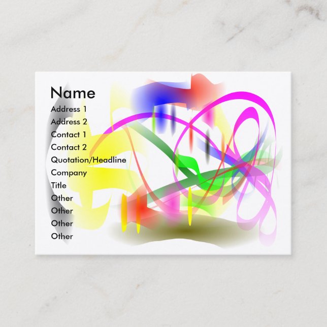 morning dream, 2011 CALENDAR Business Card (Front)