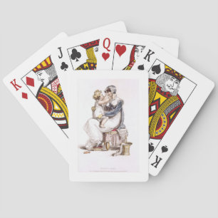 Morning dress, fashion plate from Ackermann's Repo Poker Cards