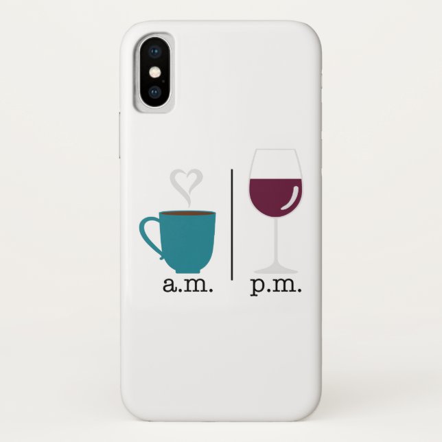 Morning Evening Drinks Case-Mate iPhone Case (Back)