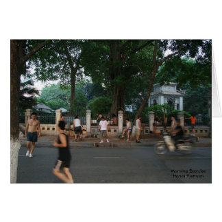Morning Exercise * Hanoi Vietnam Cards