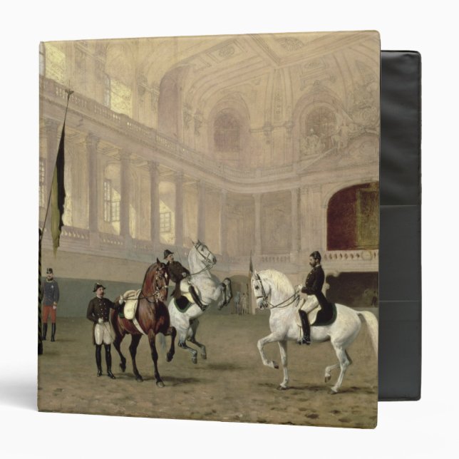 Morning Exercise in the Hofreitschule 3 Ring Binder (Front/Inside)