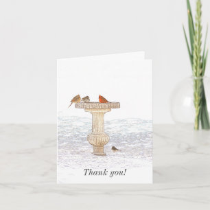 Morning Feeding DigitalArt Thank You Card