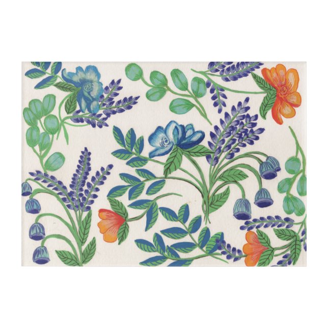 Morning Flowers Acrylic Print (Front)