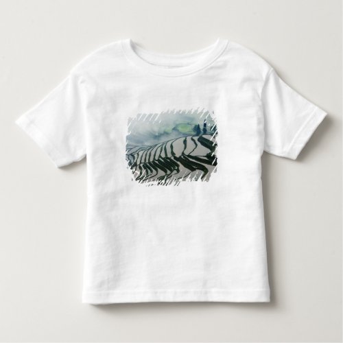 Morning Fog Above Rice Fields Toddler T_shirt