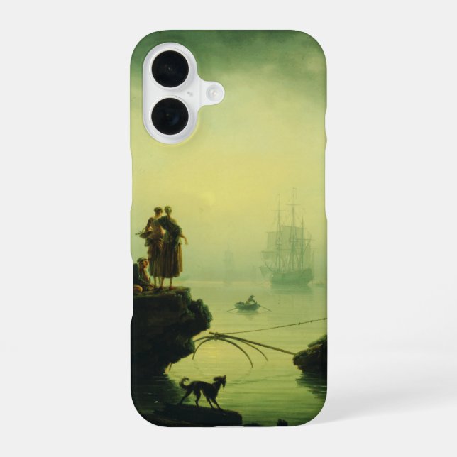 Morning Fog at sea by Joseph Vernet  iPhone Case (Back)