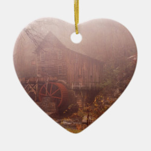 Morning Fog Ceramic Ornament
