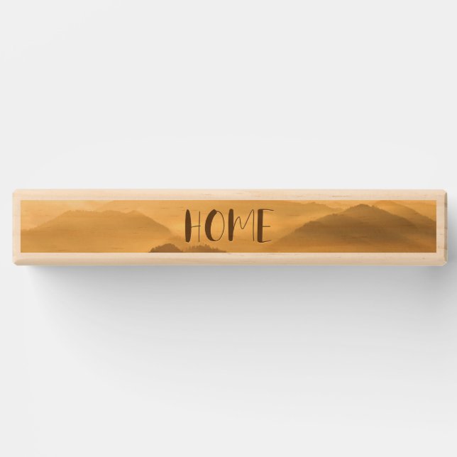 Morning fog gold layers sunrise home quote topple tower (Front)