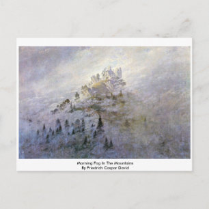 Morning Fog In The Mountains Postcard