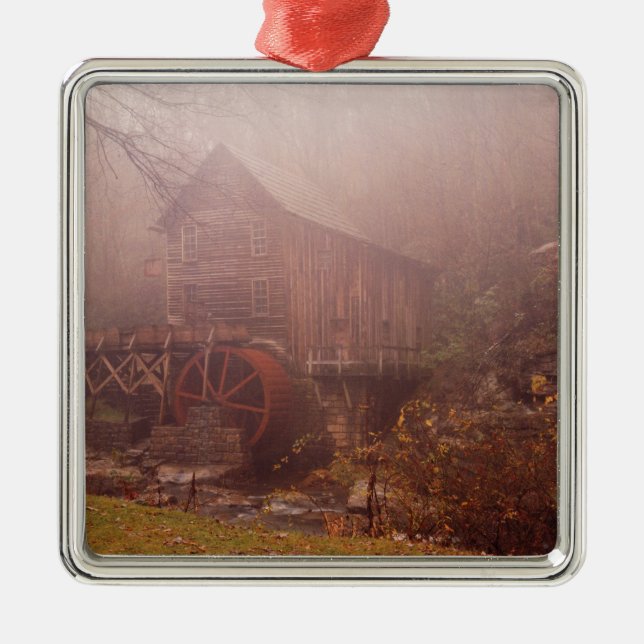 Morning Fog Metal Ornament (Front)