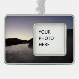 Morning Fog on the Jackson River at Grand Teton Christmas Ornament