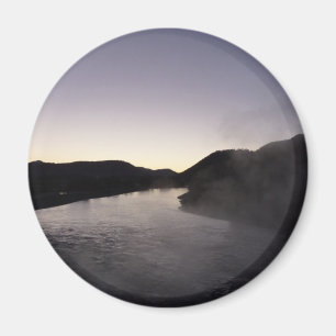 Morning Fog on the Jackson River at Grand Teton Magnet