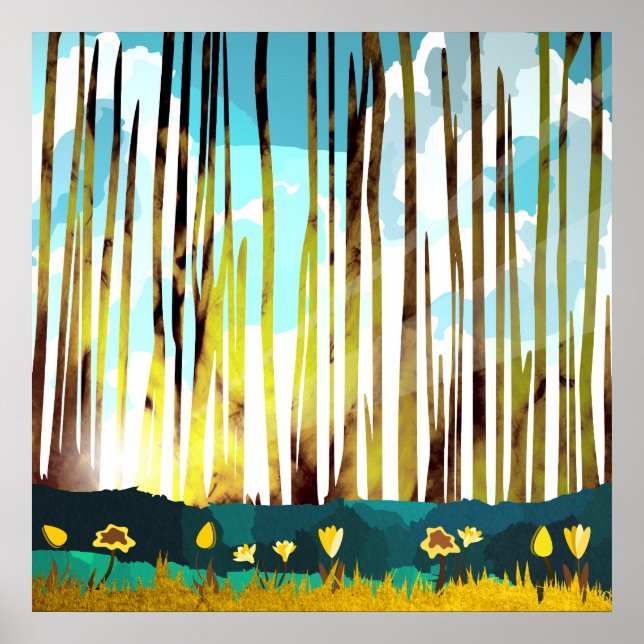 Morning Forest Poster (Front)