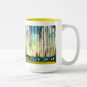 Morning Forest Two-Tone Coffee Mug