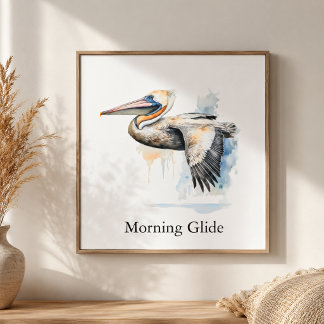 Morning Glide Watercolor Lakehouse Decor Art