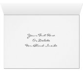 Morning Glories Black And White Flower Card (Inside Horizontal (Bottom))