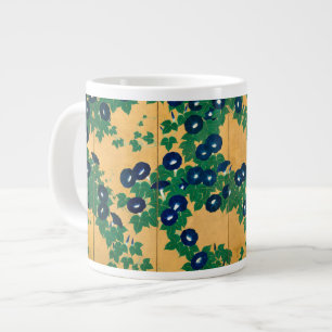 Morning Glories Early 19th Century Giant Coffee Mug