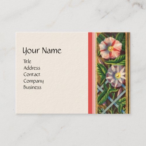 MORNING GLORIESGARDEN CARTHOUSEHOLD GARDENING BUSINESS CARD