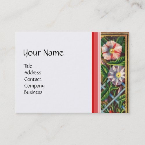 MORNING GLORIESGARDEN CARTHOUSEHOLD GARDENING BUSINESS CARD