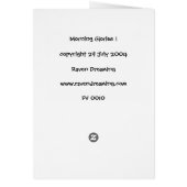 Morning Glories I Cards (Back)