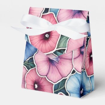 Morning Glories Morning Glory Flower Vines Floral  Favor Boxes by ellesgreetings at Zazzle