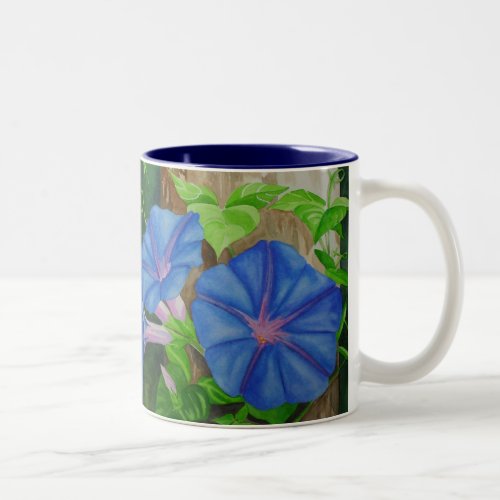 Morning Glories Two_Tone Coffee Mug