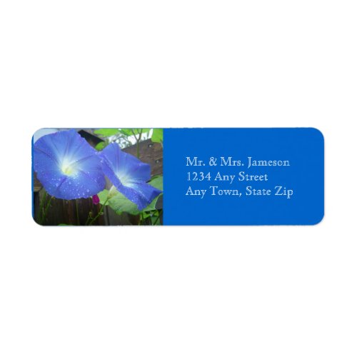 Morning Glory Address Label