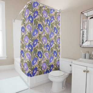 Morning Glory Art Nouveau Shower Curtain