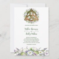 Morning Glory Celtic Orange Triquetra Handfasting