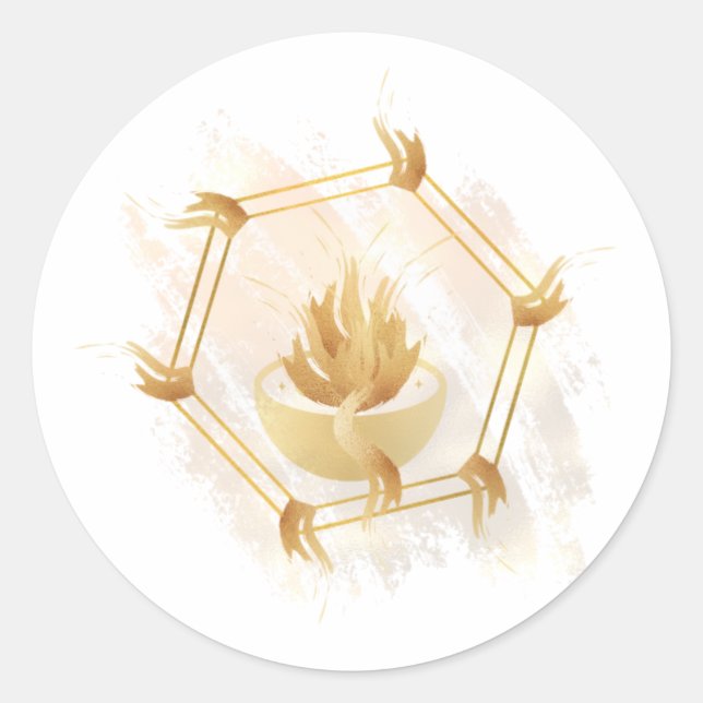 Morning Glory Encr Logo Stickers (Front)