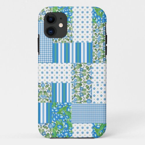 Morning Glory Faux Patchwork iPhone 55s Case