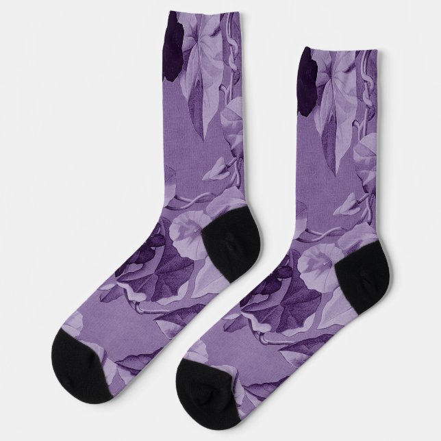 Morning Glory Fine Art Socks (Left)