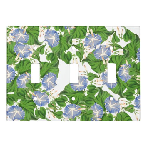 Morning Glory Floral Flower Light Switch Cover