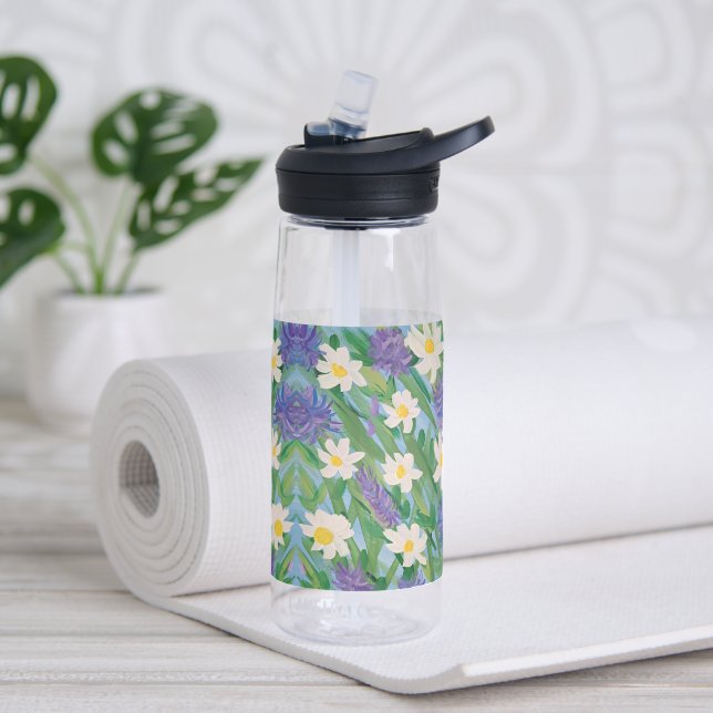 Morning Glory Floral Water Bottle (Yoga)