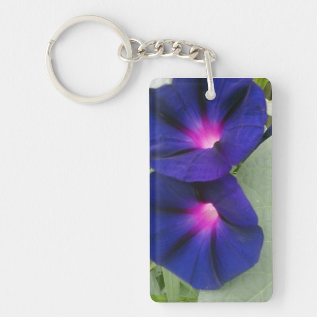 Morning Glory Flower Key Chain (Front)