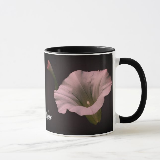 Morning Glory Flower Personalized Mug (Right)