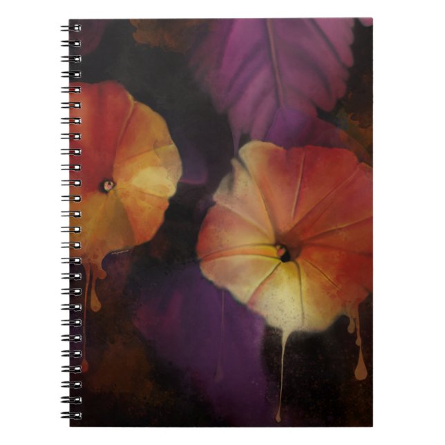 Morning Glory Flowers Notebook (Front)