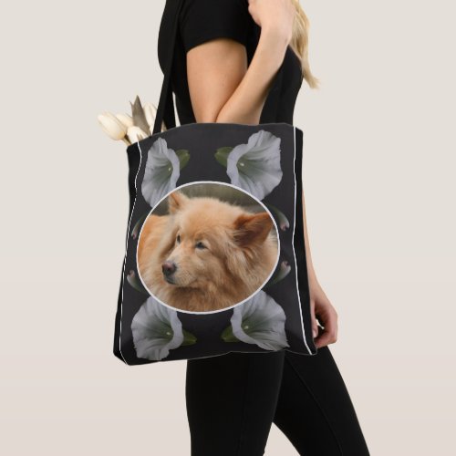 Morning Glory Frame Create Your Own Pet Photo Tote Bag