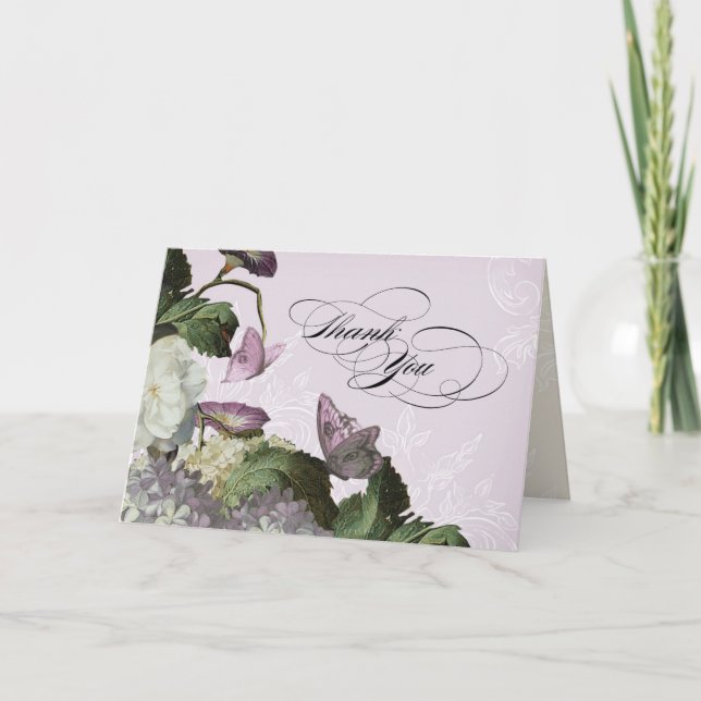 Morning Glory Hydrangea - Thank You Note Cards (Front)