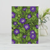 Morning glory in purple and green (Standing Front)