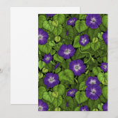 Morning glory in purple and green (Front/Back)