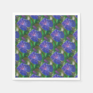 Morning Glory (Ipomoea Purpurea) Petals and Dew Dr Paper Napkins